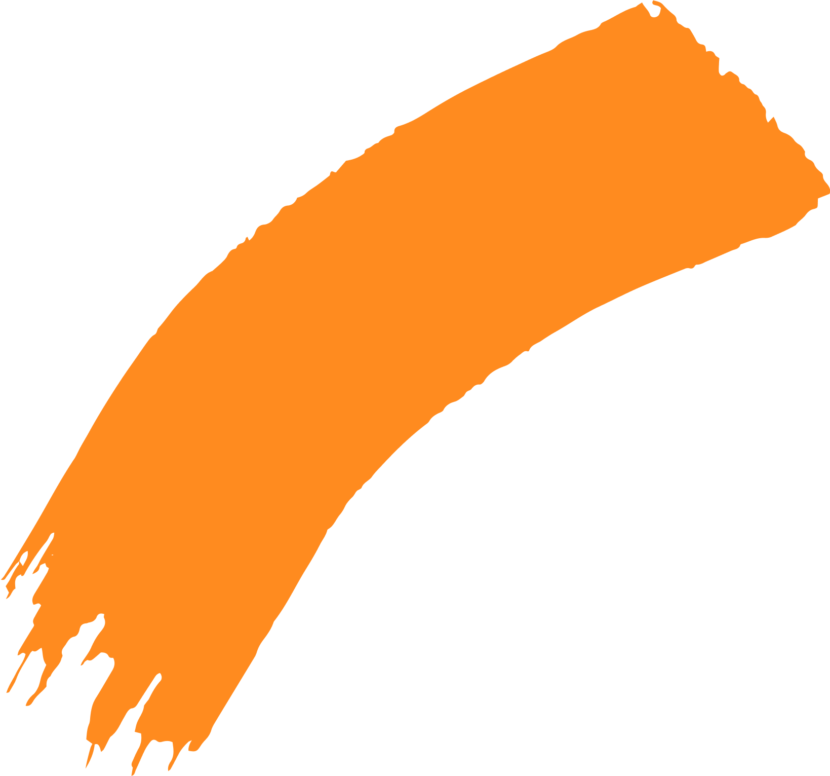 peinture orange
